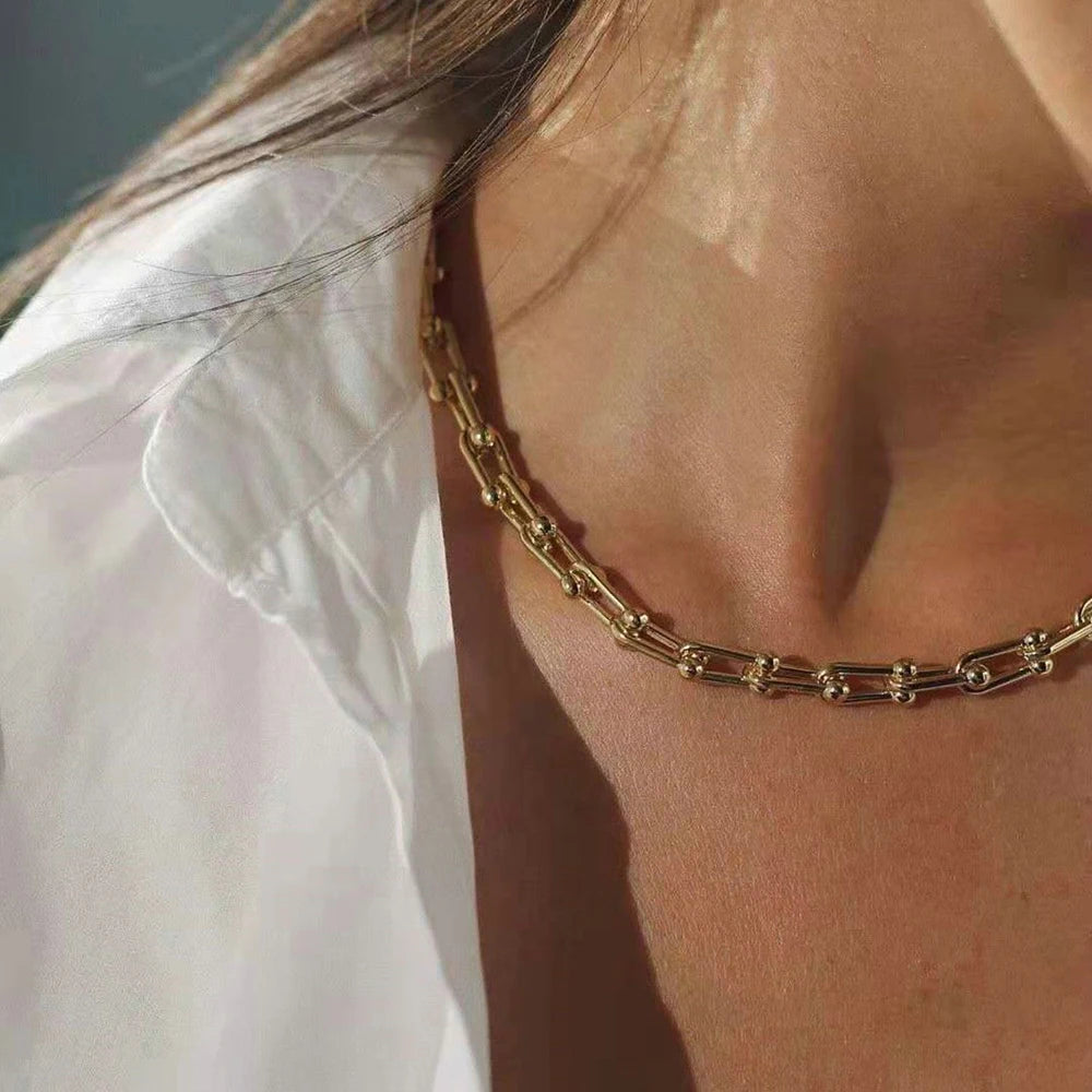 Trendy Glossy Geo Collar Necklaces - Must-Haves